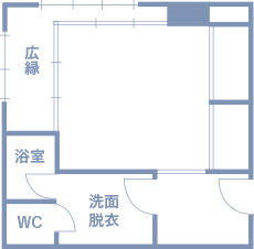 間取り図:和室 12畳(トイレ付き)