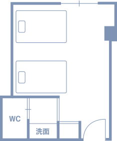 間取り図:ツインルーム